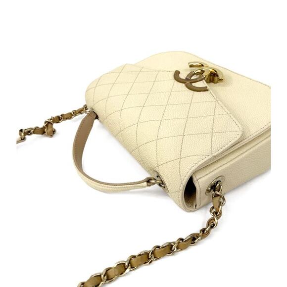 CHANEL Ivory Flap Seasonal Bag A-A15848 - Picture 6 of 11